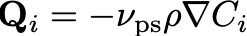 scalar diffusion flux