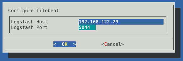 Configure filebeat for log forwarding